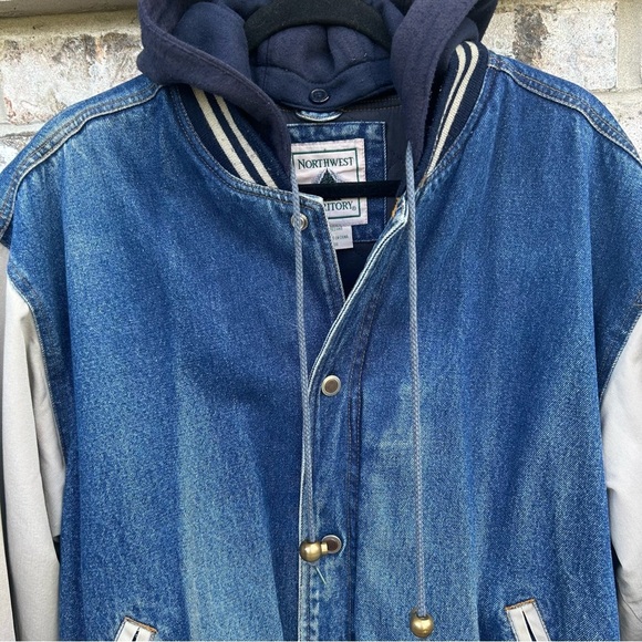 Northwest Denim and Cream Varsity Jacket - Picture 3 of 9